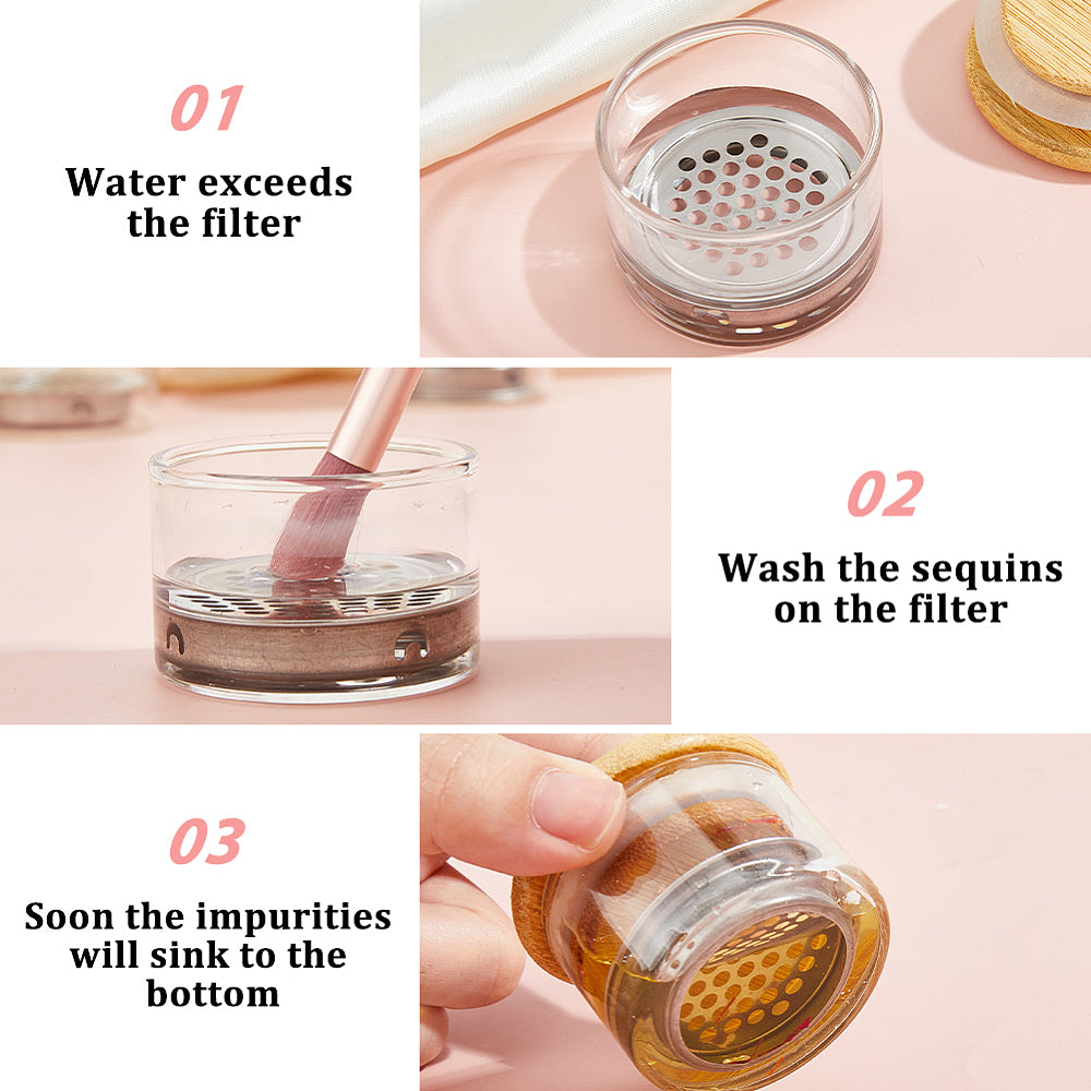 Glass Bamboo Mesh Dappen Dish