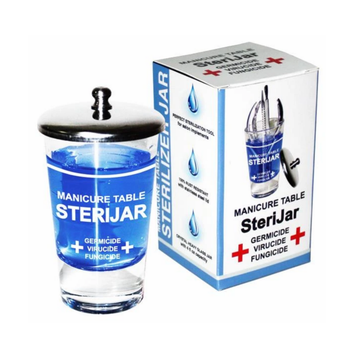 Berkeley Manicure Table SteriJar – 4 fl oz