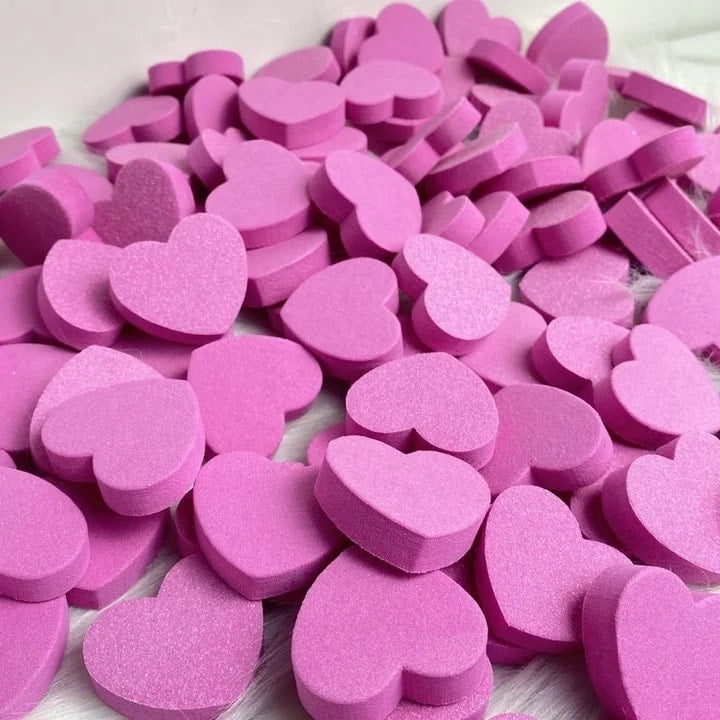 Heart Shape Buffers 50pc