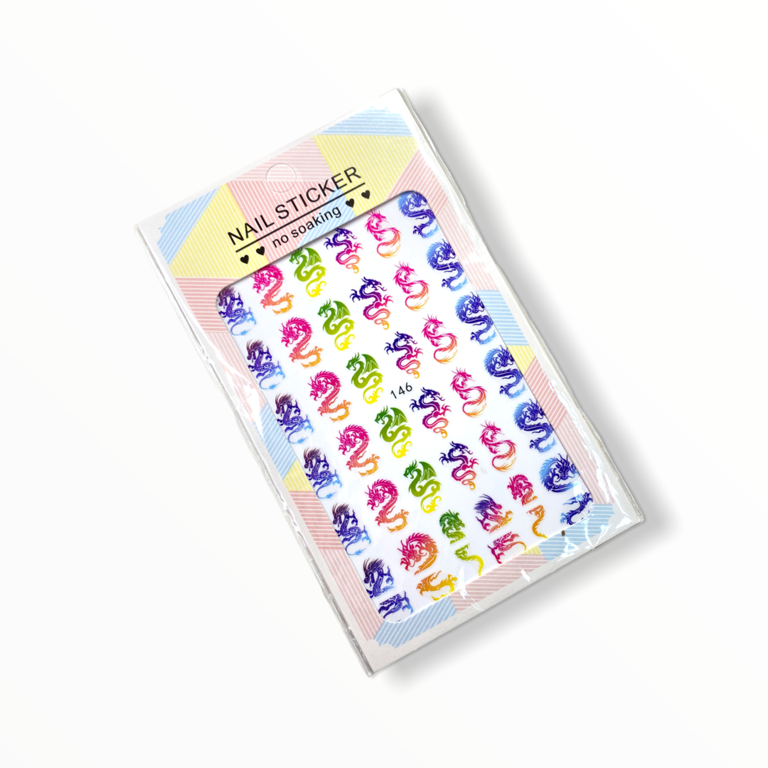 Rainbow Dragon Stickers- 146