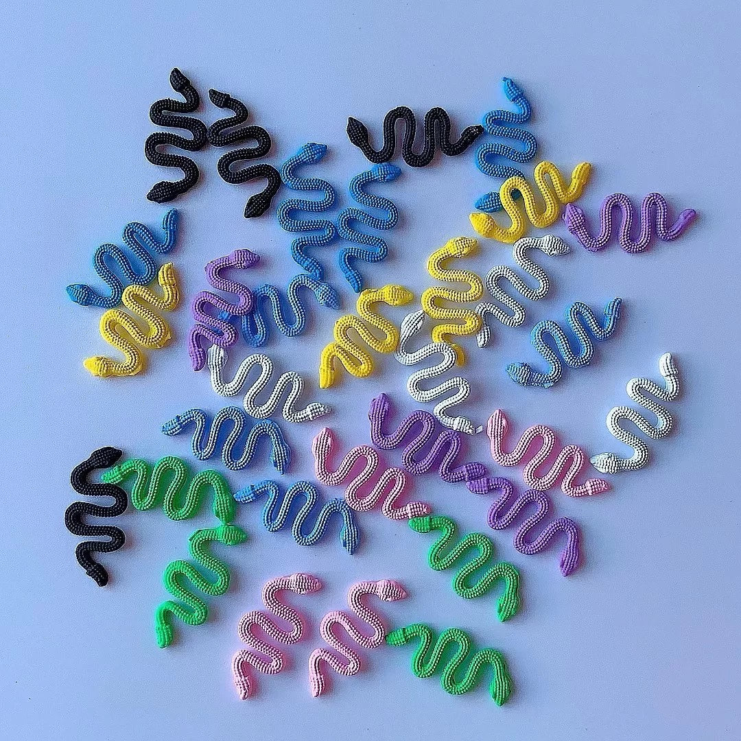 Pastel Snake Charms (32 pc)