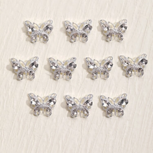 3D Bling Butterfly Charms