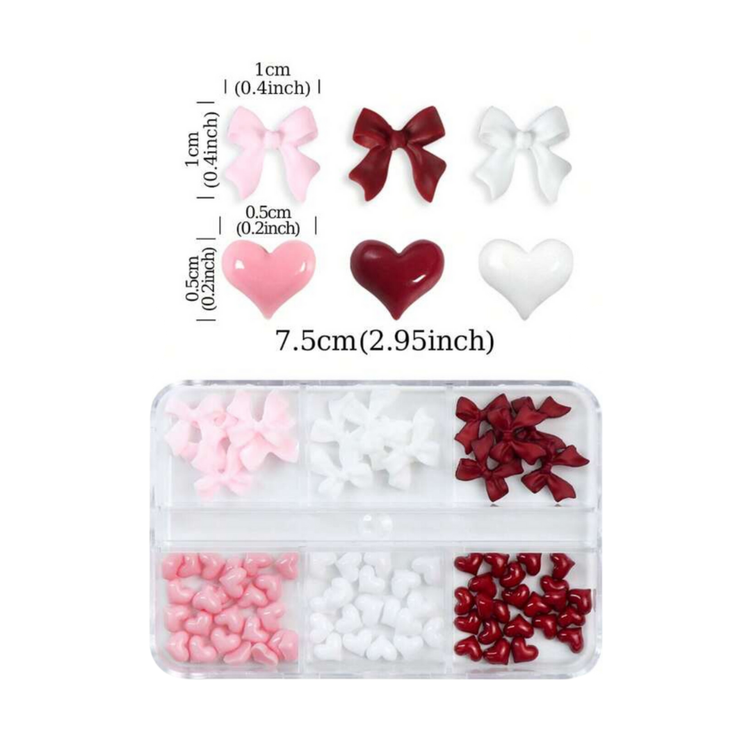 Bow x Heart Charms