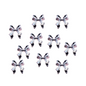 Silver Bow Charms 10pc