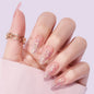 Pink Sparkle Almond Nails- Press On Nails
