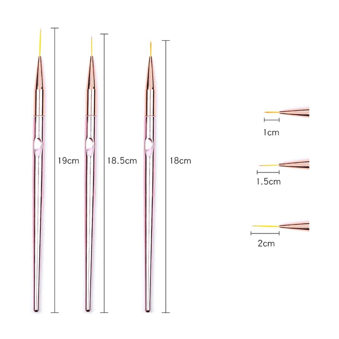 3pc Rose Gold Liner Set