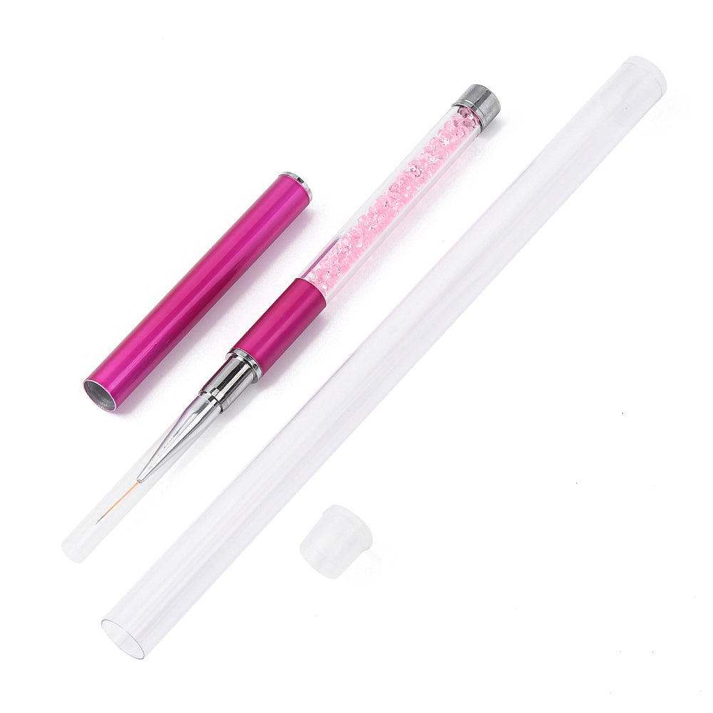 Pink Medium Liner Nail Art Brush