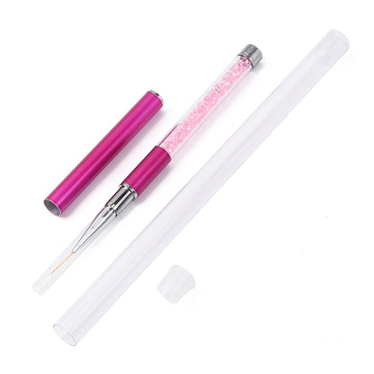 Pink Medium Liner Nail Art Brush