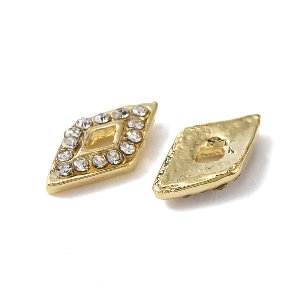 Rhombus Alloy Charm 4PC
