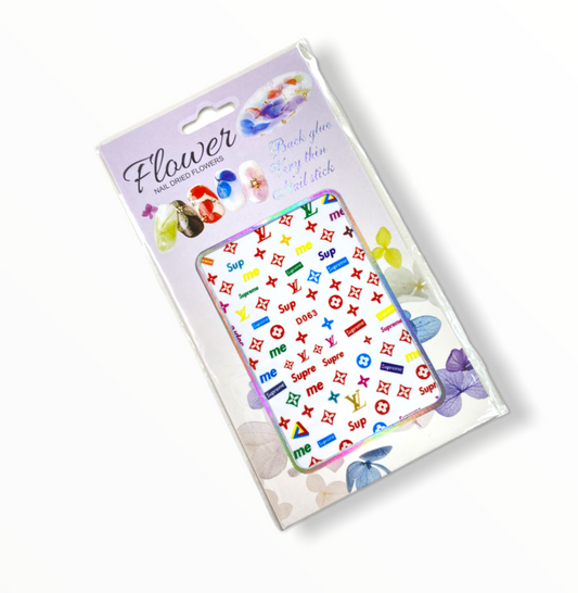 Rainbow LV x Supreme Stickers- D063