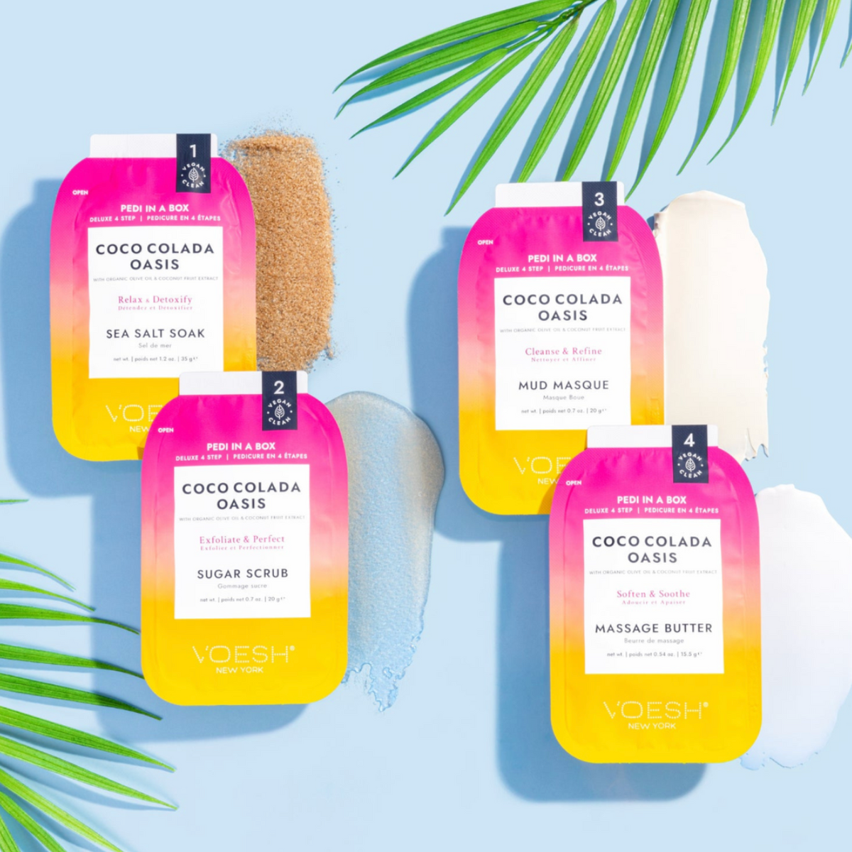 Voesh Pedi In A Box Coco Colada Oasis – 4 Step