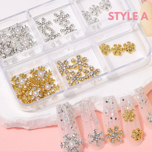 Snowflake Nail Charms