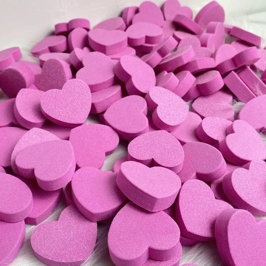 Heart Shape Buffers 50pc