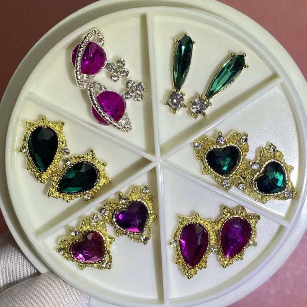 Purple/Green Charm Bundle