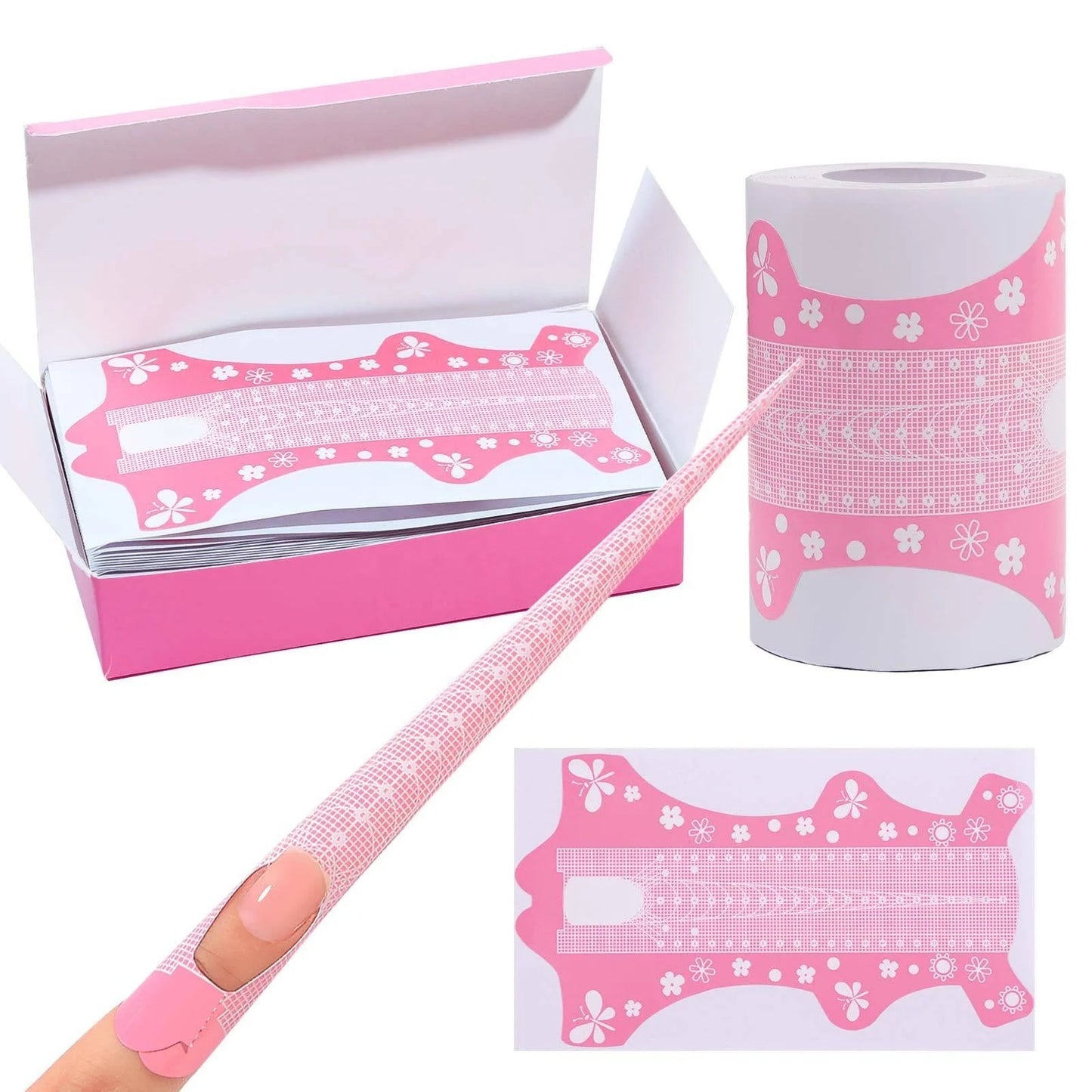 Pink 3XL Nail Forms