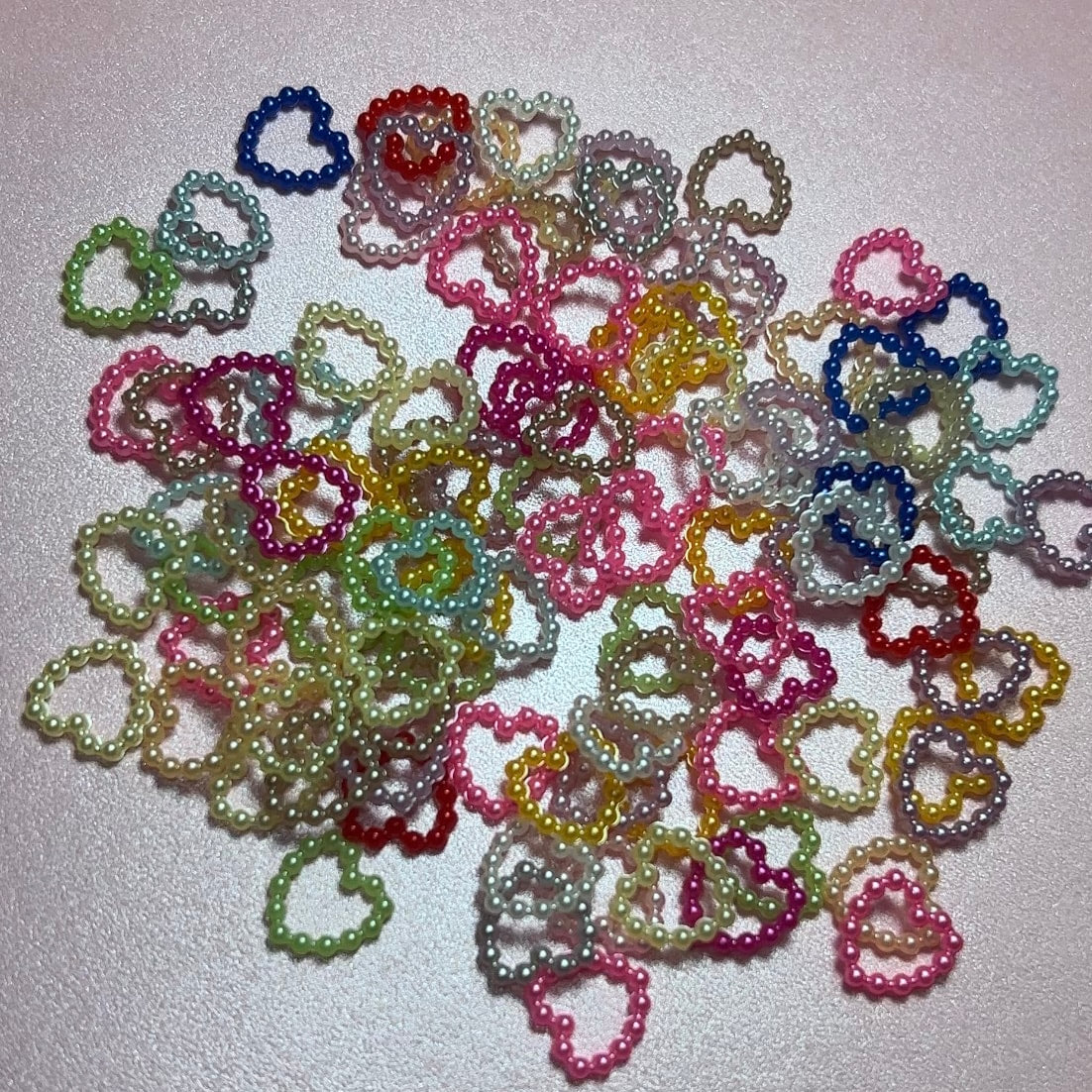 Heart Pearl Charms