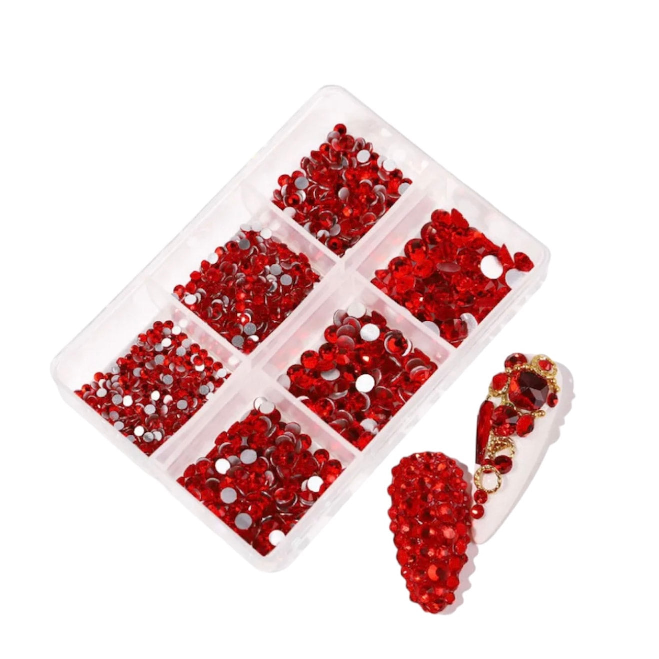 Red Rhinestones Mini Box