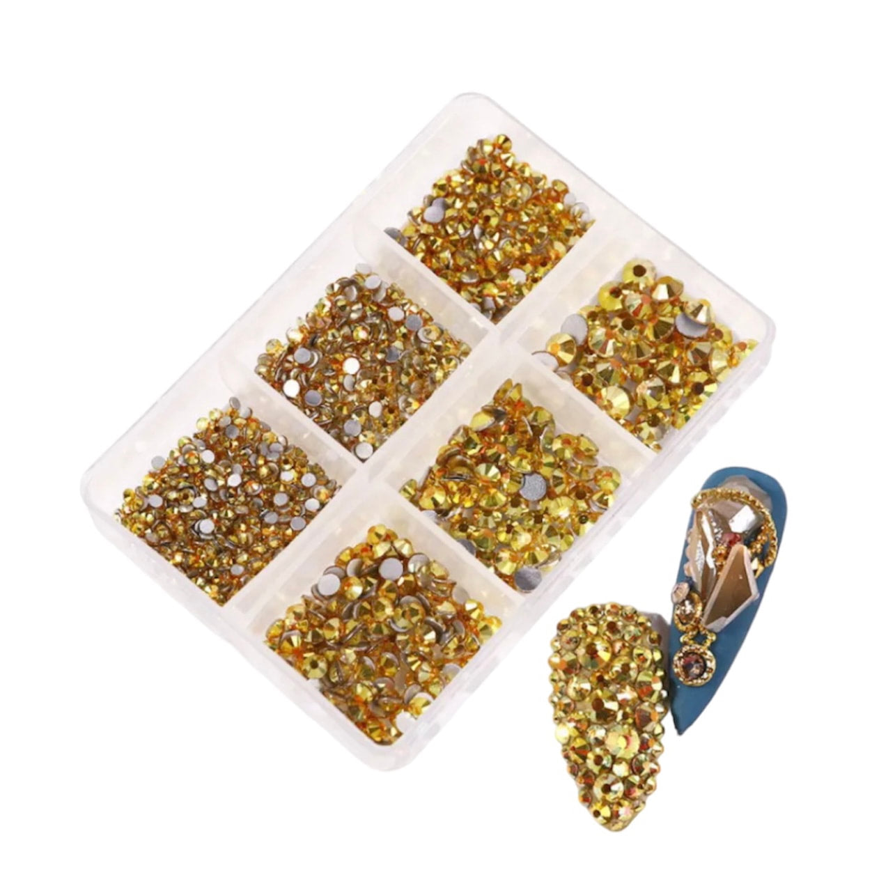 Gold Rhinestone Mini Box