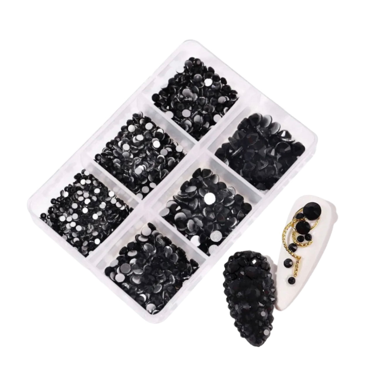 Black Rhinestone Mini Box