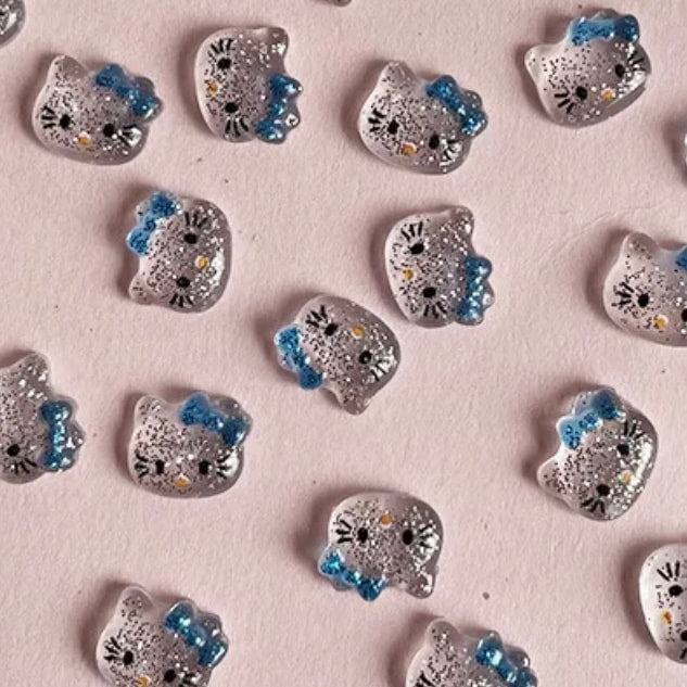 Mini Glitter HK (Blue Bow)