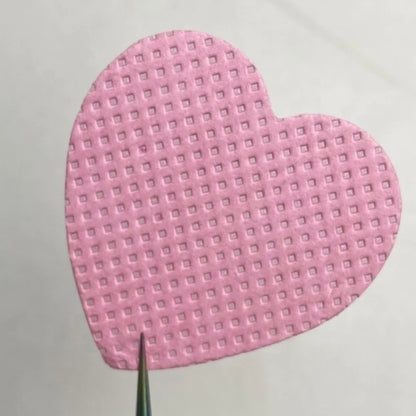 Heart Lint Free Nail Wipes (Pink)