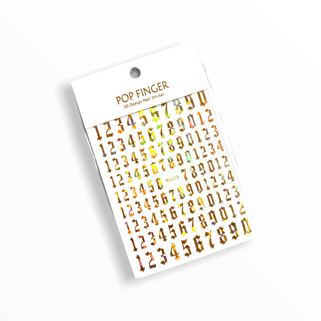 Gold Holo Old English #