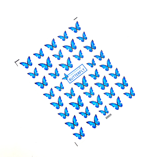 Blue Butterfly Stickers