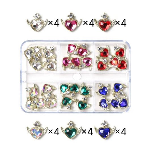 Flying Heart Charm Bundle (24 pcs)